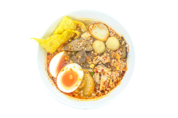 Tomyum Noodle is a thai food.