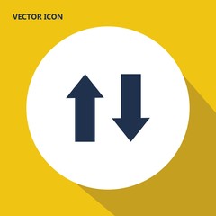 up down arrow vector icon