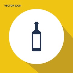 wine bottle vector icon