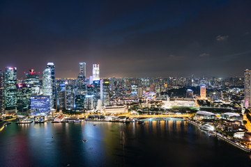 Fototapeta na wymiar Marina bay in Singapore