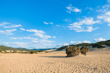 Spiaggia di Piscinas in Sardegna