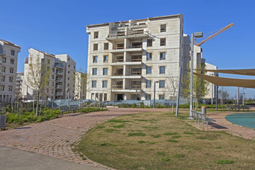 Construction of a residential area.