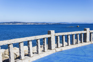 Balustrade with views to the sea