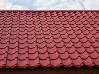 Red modern roof