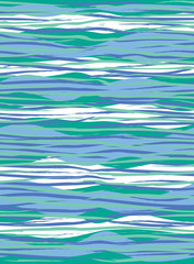 Wave Pattern in Blue