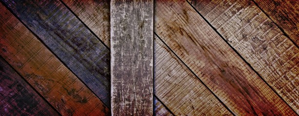Close up of wooden window shutters