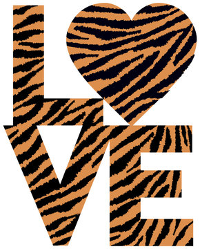 Tiger Love text design