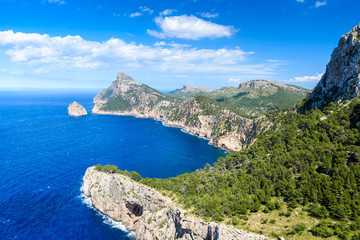 Cap de formentor - beaufitul coast of Mallorca, Spain - Europe