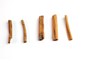 Cinnamon Sticks isolated on a white background