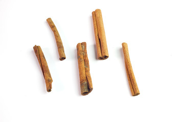 Cinnamon Sticks isolated on a white background