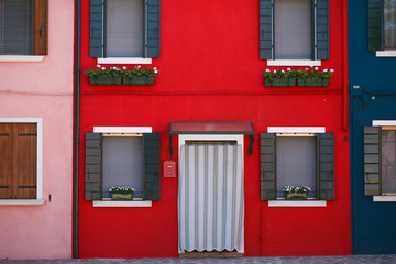 Fototapeta na wymiar Colored houses