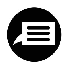 Speech bubble icon