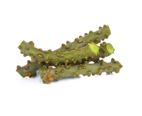 Crispa herb on white background.