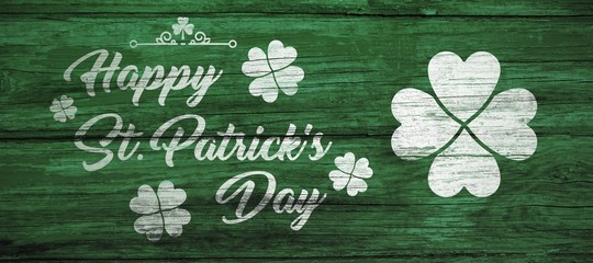 Digital composite of Patricks day greeting