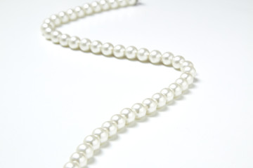 White pearl necklace