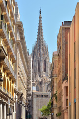 Fototapeta na wymiar Barcelona Old town