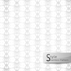 abstract seamless pattern floral lattice point. white texture background