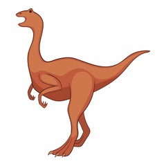 Allosaurus icon, cartoon style