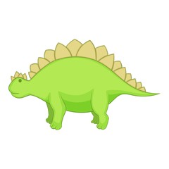 Stegosaurus icon, cartoon style