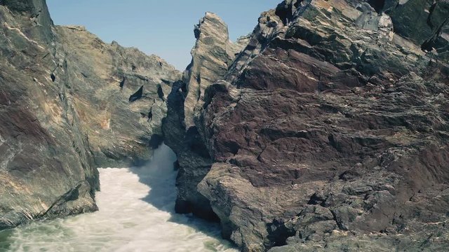 Aerial View of the Pulo do Lobo Waterfall