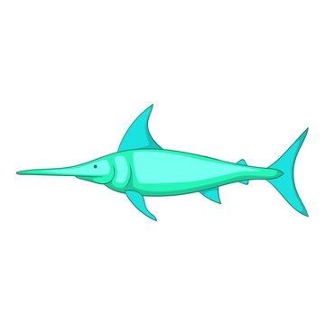 recommend clip art: Swordfish icon, cartoon style