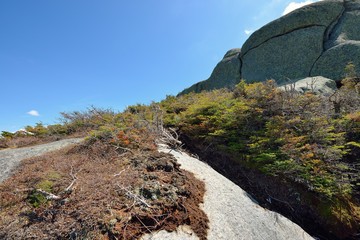 Vue des sommets des Adirondack (Big slide et Wright peaks)