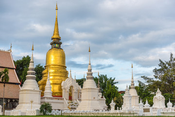 Naklejka premium Wat Suan Dok is a Buddhist temple (Wat) in Chiang Mai, Thailand.