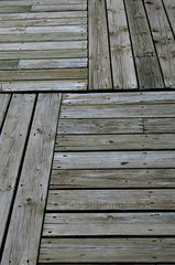 Texture of boards exposed to the sun and rain