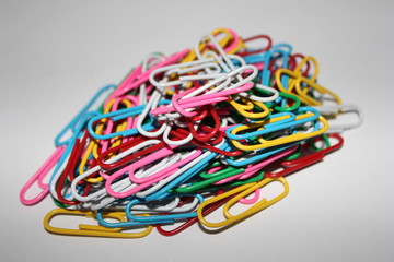 Colorful paperclips