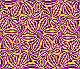 Abstract colorful background (spin illusion). Seamless pattern.
