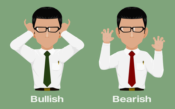 Investor Icon Show Bullish And Bearish
