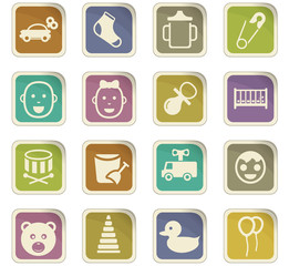 baby icon set