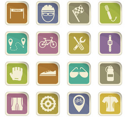 bicycle icon set