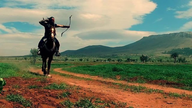 Ottoman costumes riding hero