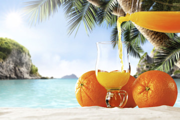 summer orange drink 