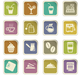 cafe icon set