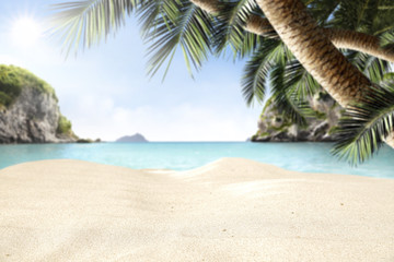 Obraz na płótnie Canvas summer landscape with sea and sand 