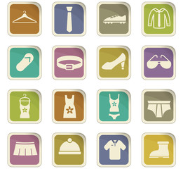 clothes icon set