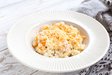 Stortini Vegetarian Vegetable pasta with carrot, cheese and ricotta