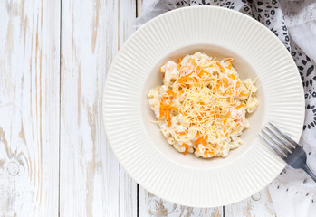 Stortini Vegetarian Vegetable pasta with carrot, cheese and ricotta