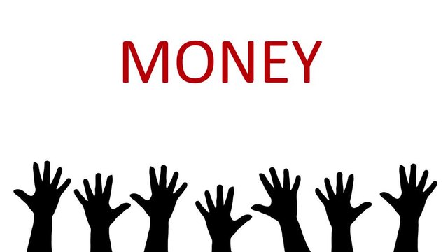 H&auml;nde greifen nach Geld
