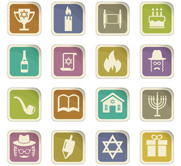 hannukah icon set