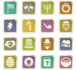 holidays icon set