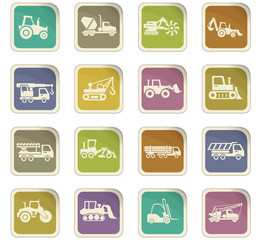 industrial transport icon set