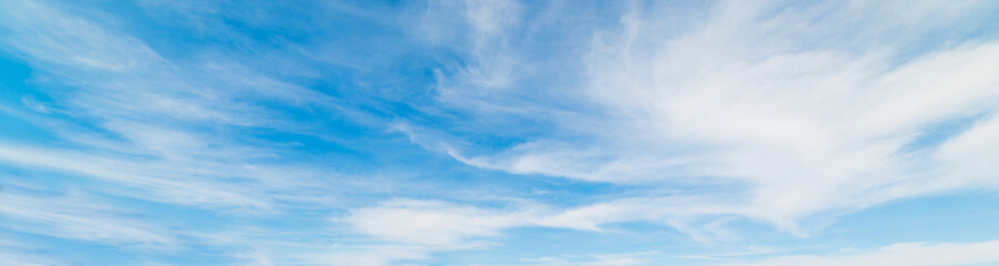 cirrus clouds and blue sky