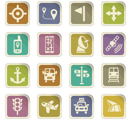 navigation icon set