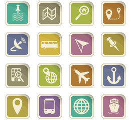 navigation icon set