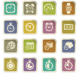 time icon set