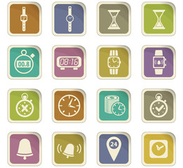 time icon set