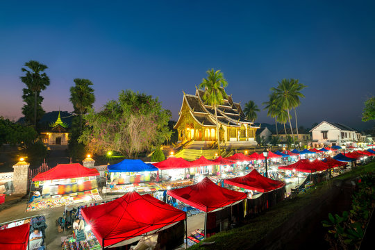 The night market in Luang Prabang